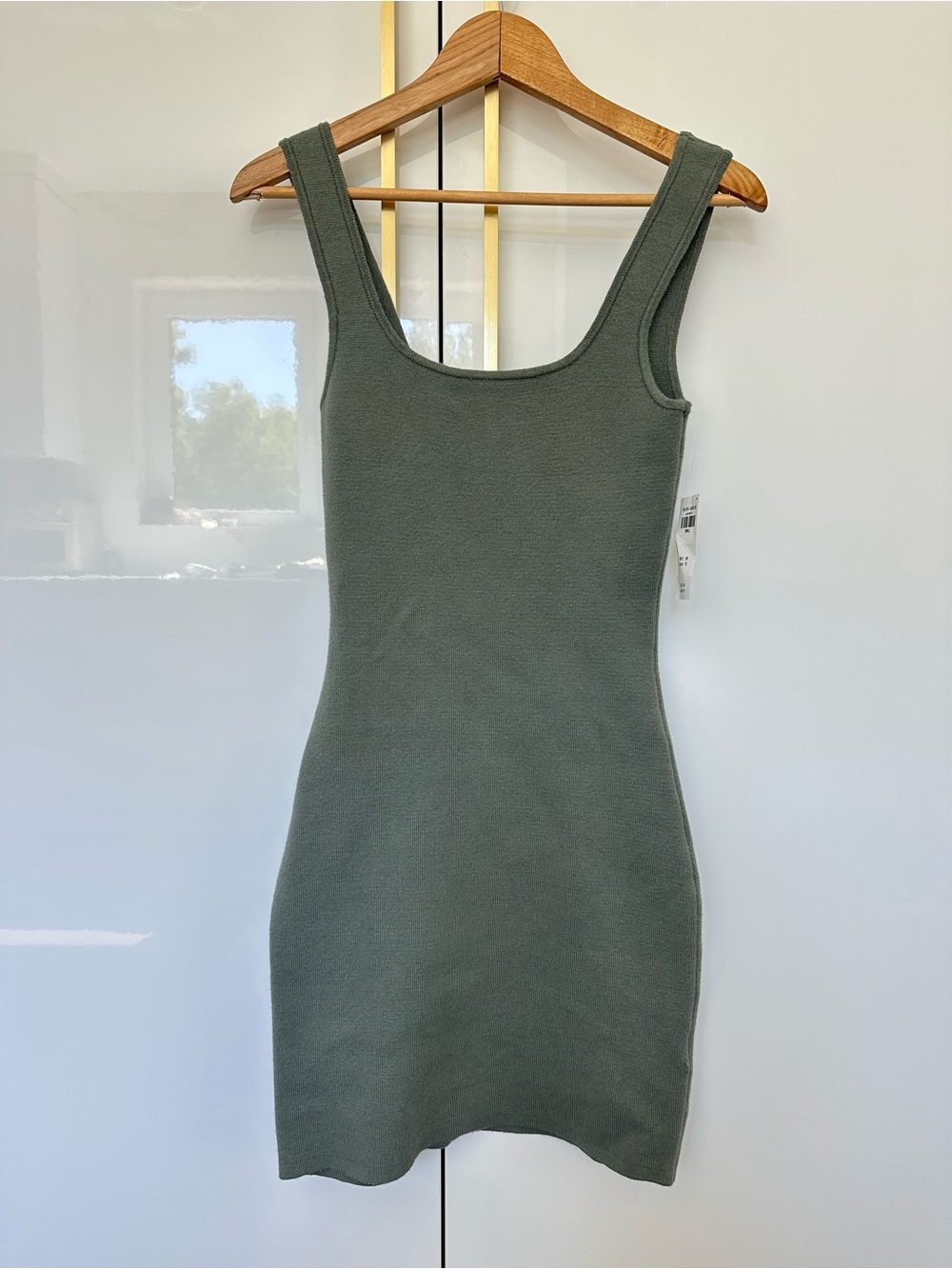 Abercrombie & Finch Sleeveless Knit Tank Dress - Olive Green small NWT